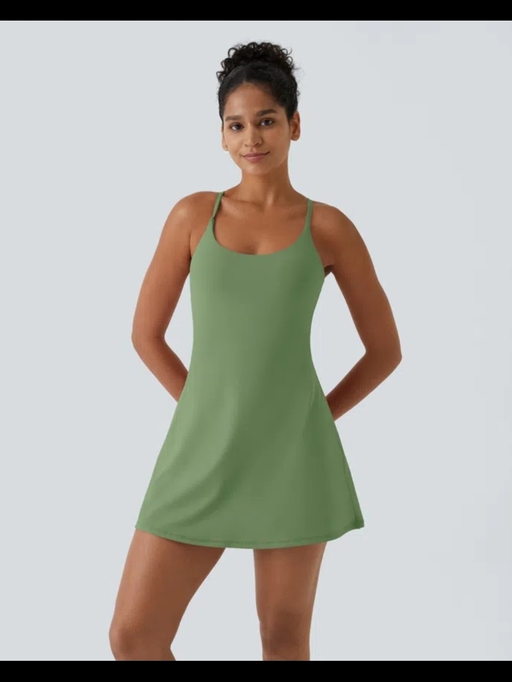 Halara SoftlyZero™ Plush Backless Active Dress (Easy Peezy Edition) Size S NWOT